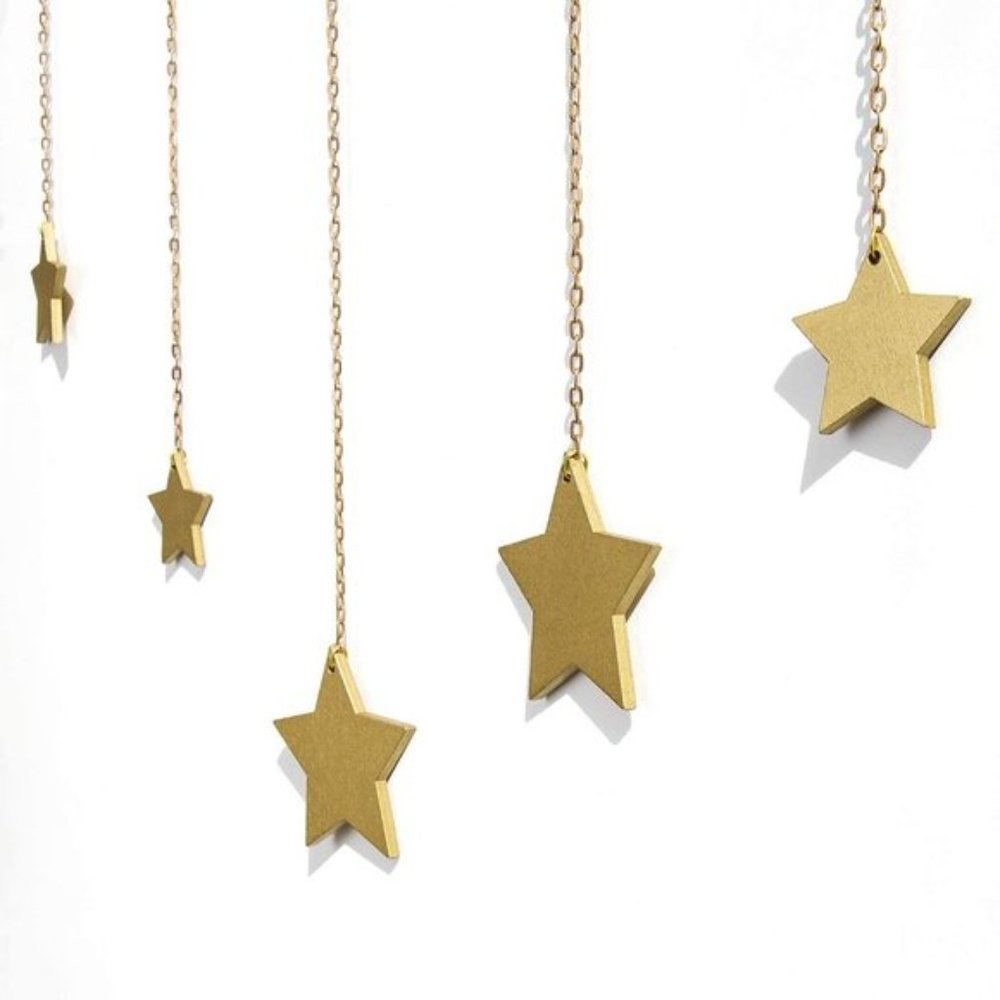 Photo Display Wooden Stars Frame Collage Hanging - Picture 2 of 6